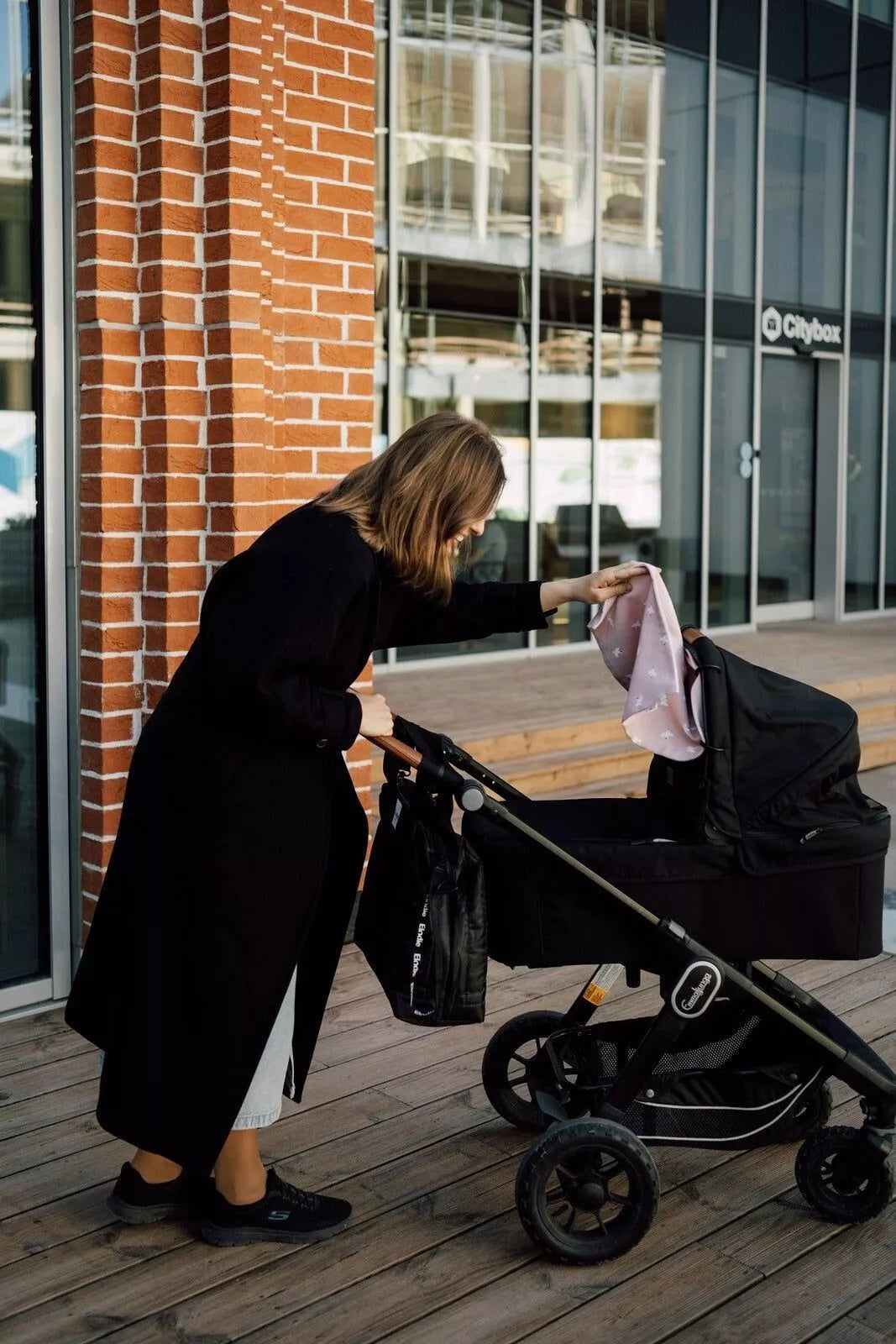 Stroller cover, Sandy Nude