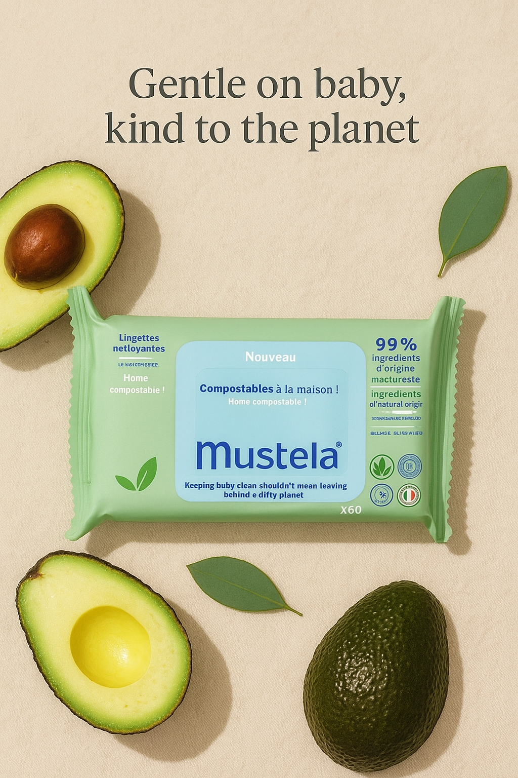Mustela Avocado Bio Wipes