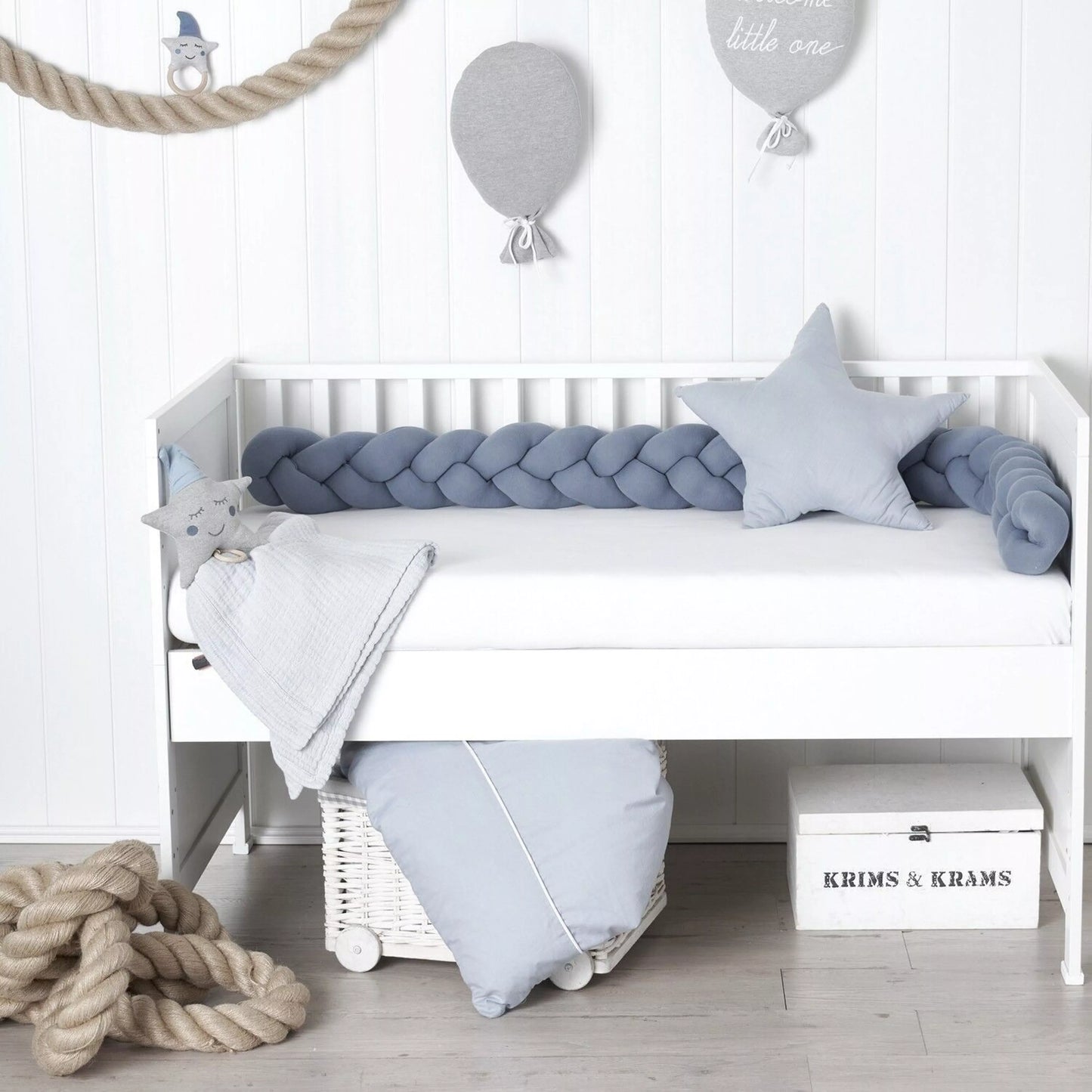 Bed snake braided knit - Blue