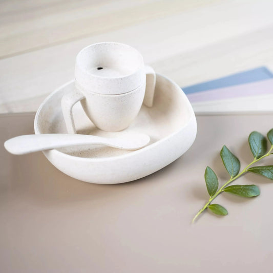Skandino® Originals Infants First Tableware Set Made of pine wood and sugarcane