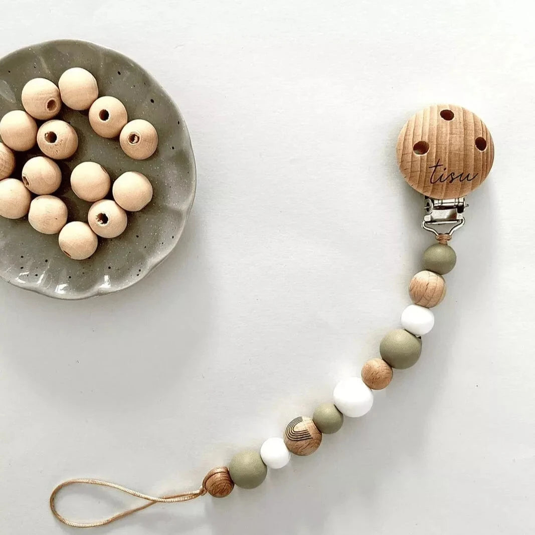 TISU pacifier clip Sage Green