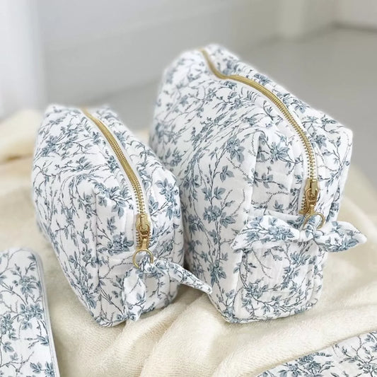 Jouy blue toiletry bag
