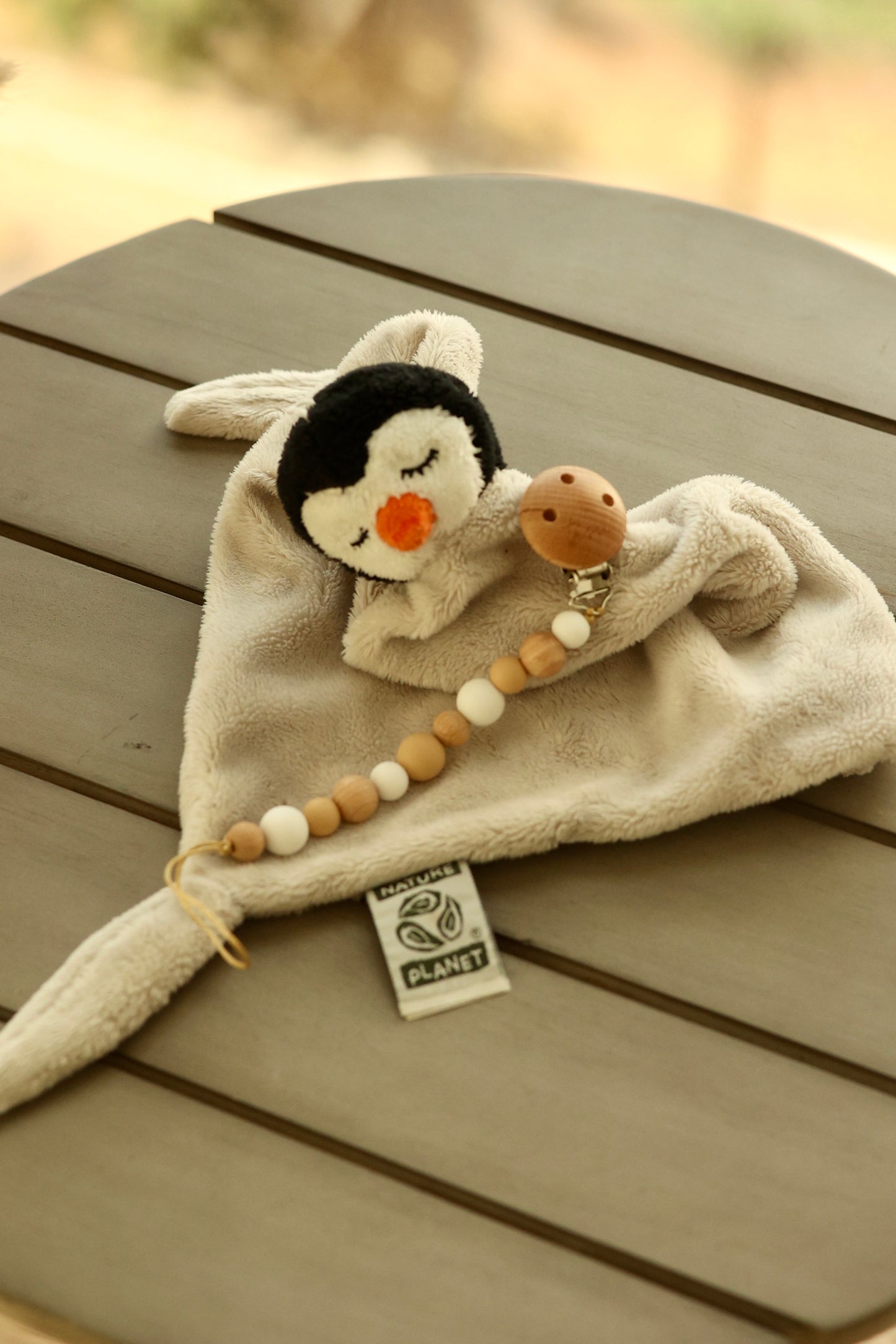 TISU pacifier clip Beige