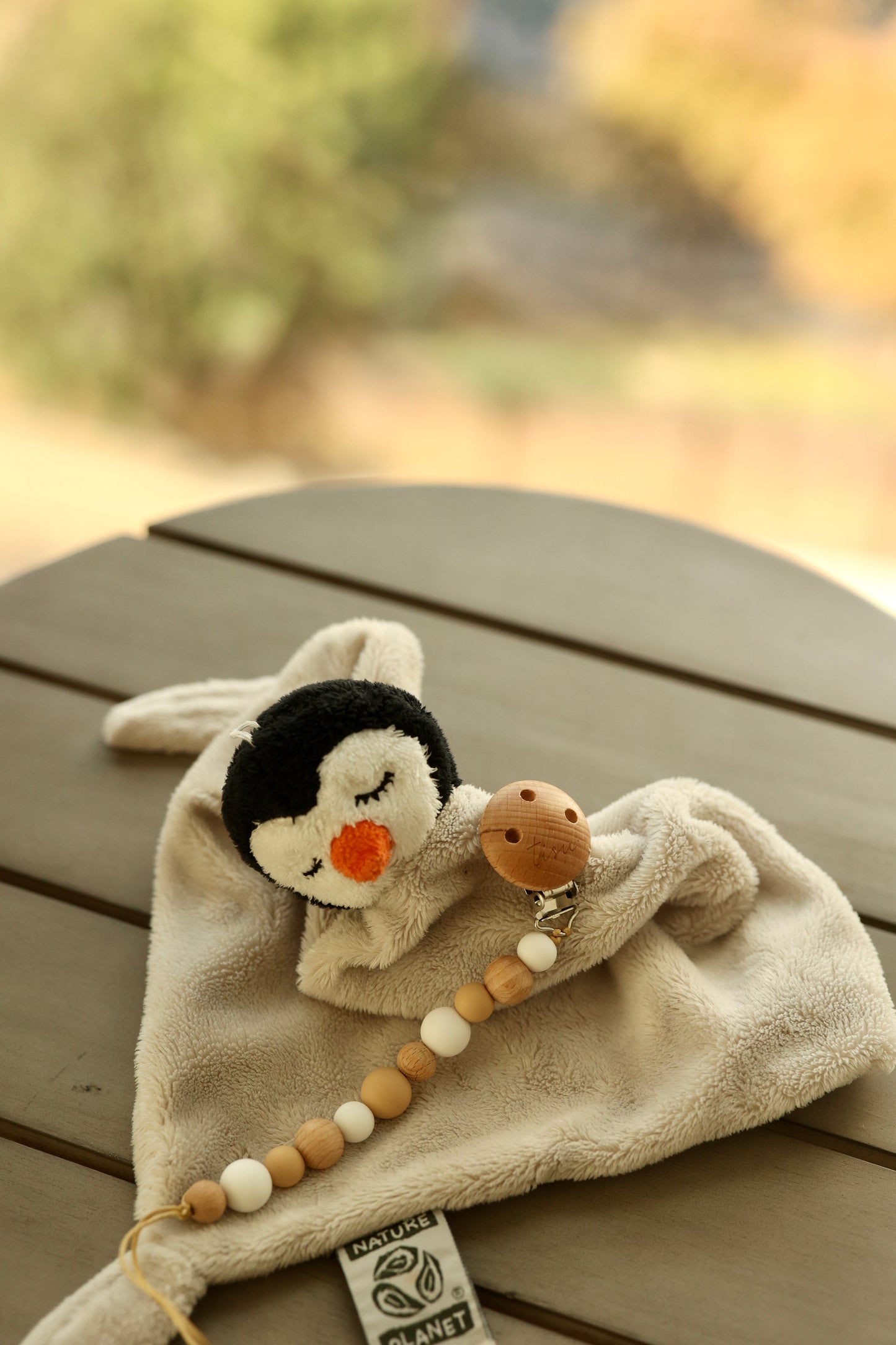 TISU pacifier clip Beige
